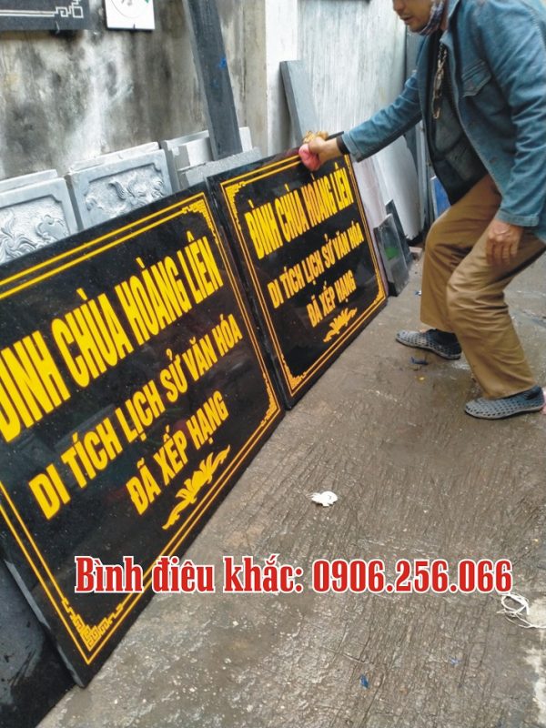 Khắc bia công đức đình đền đẹp tại binhbiamo.com