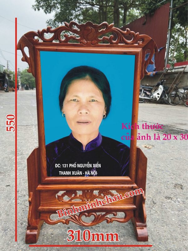 Khung ảnh thờ gỗ hương