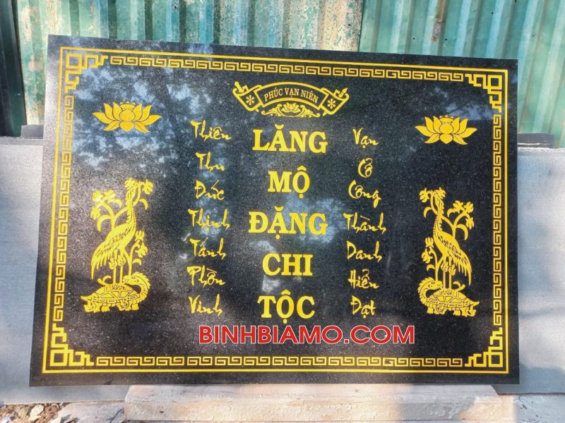 Khắc bia mộ đẹp
