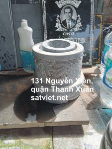 Bát hương đá xanh ghi