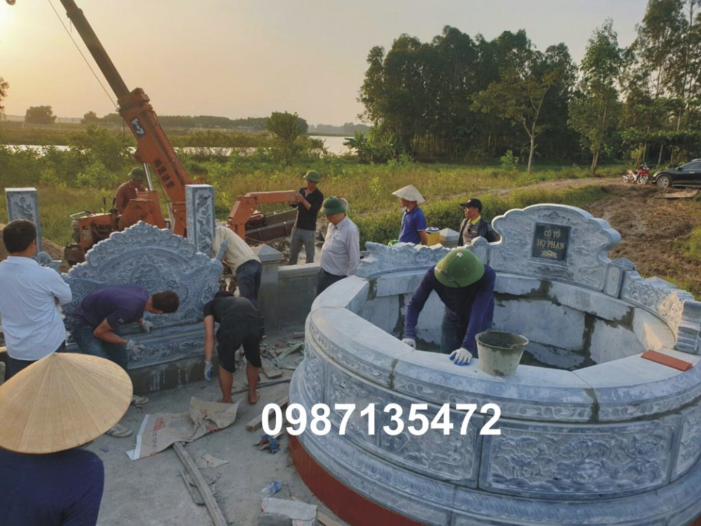 Chế tác mộ đá tròn