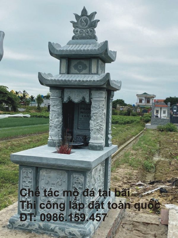 Mộ đá khối lắp đặt tại hà nội