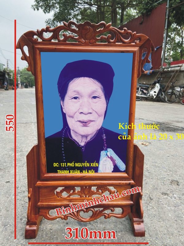 Khung ảnh thờ gỗ hương