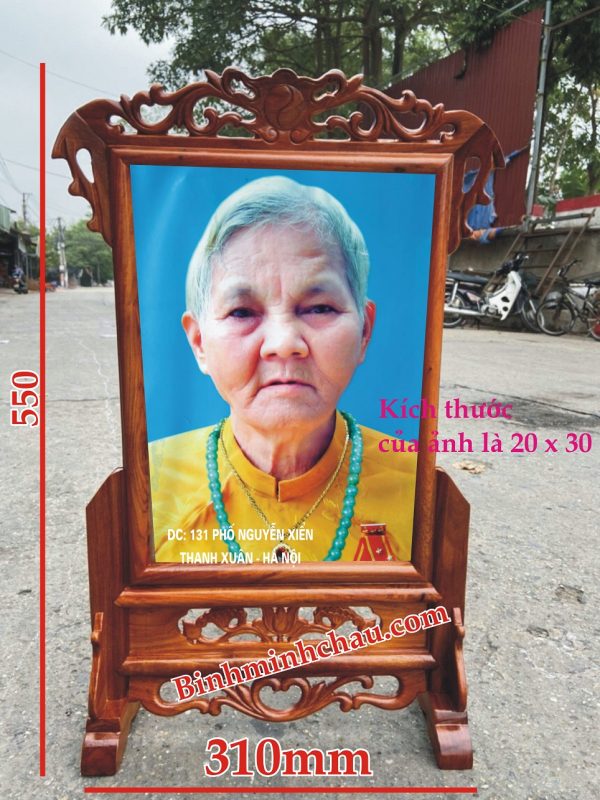 Khung ảnh thờ gỗ hương