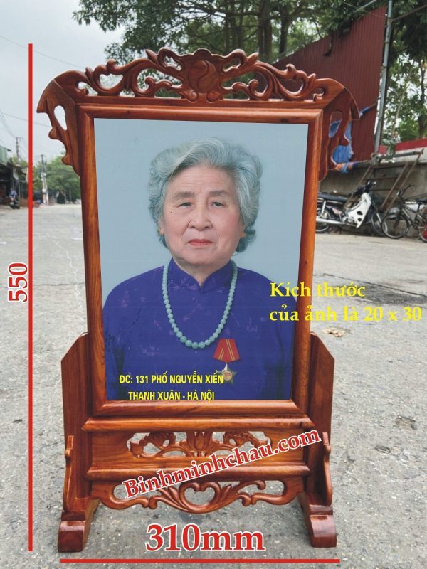 Khung ảnh thờ gỗ hương