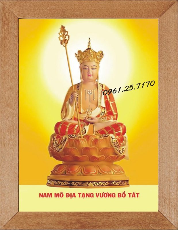 Tặng tranhđịa tạng bồ tát