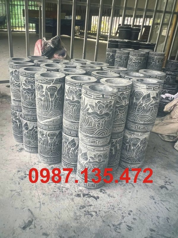 Ống cắm hương bằng đá