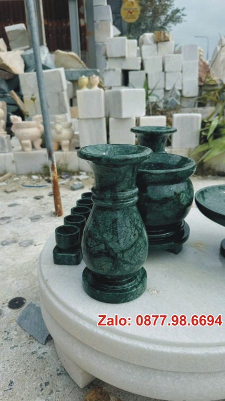 Lọ hoa đá xanh ấn độ