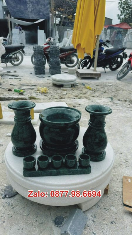 Lọ hoa đá xanh ấn độ